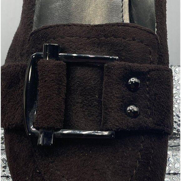 Marc Fisher Atlas 2 Wedge Loafer Slip On Brown Size 6 Chocolate - Picture 11 of 12